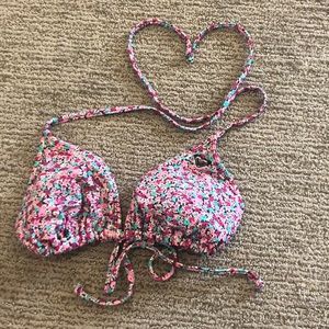 Roxy Floral Triangle Bikini Top